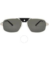 Cartier Cartier De Santos Polarized Grey Navigator Men's  